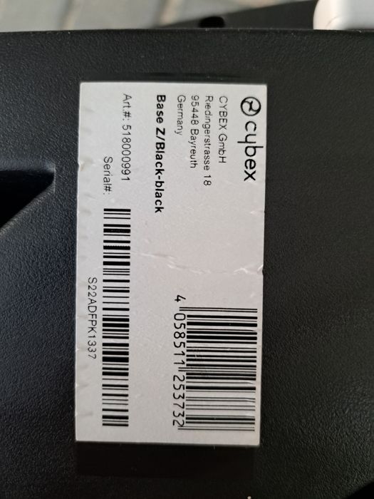 Cybex Base Z - krzesełko samochodowe, baza, wkładka niemowlęca