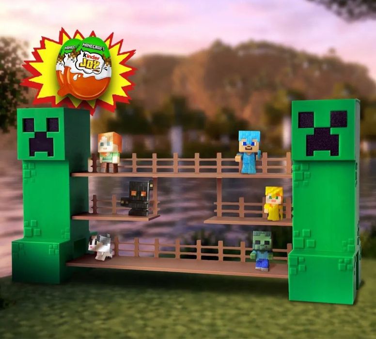 Minecraft Creeper 3D ‼️ фігурка Майнкрафт Крипер  Кіндер  джой