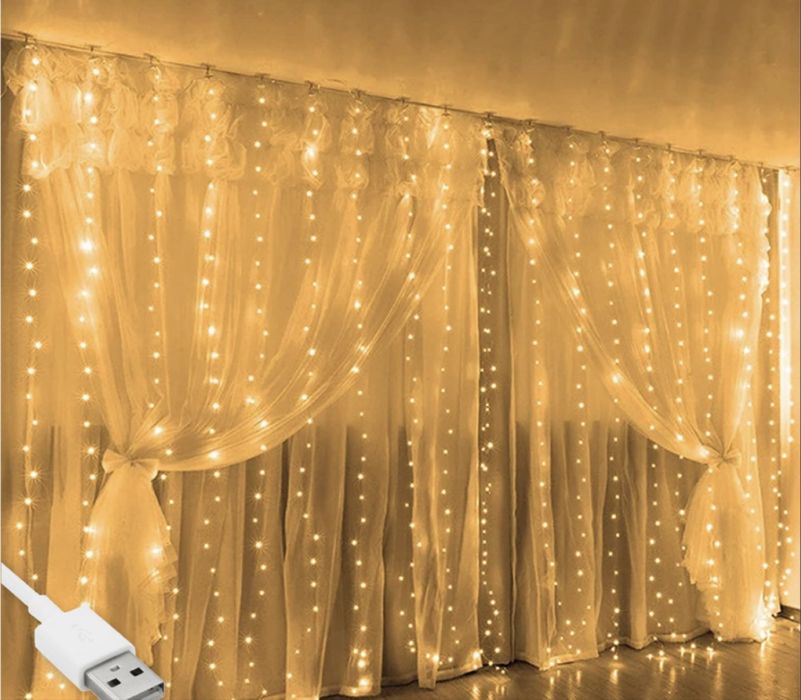 Гірлянда штора,роса