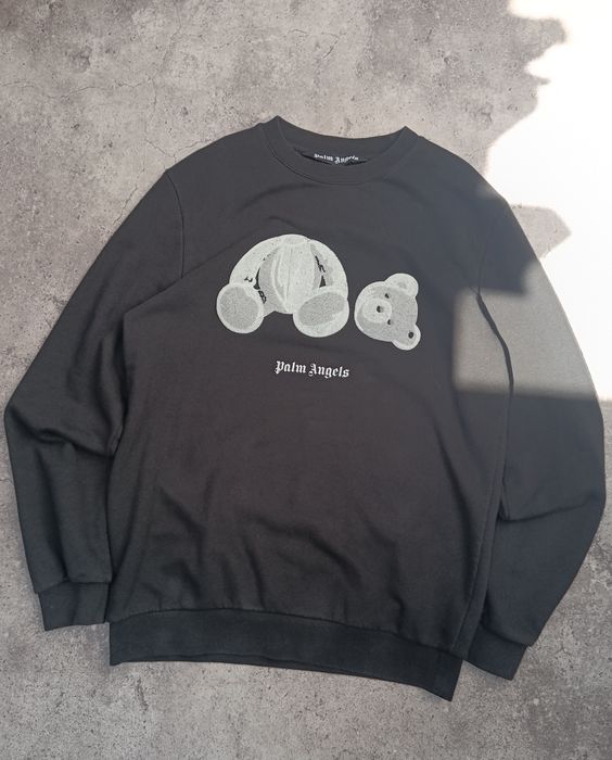 sweatshirt palm angels Bear dril drip street wear style black