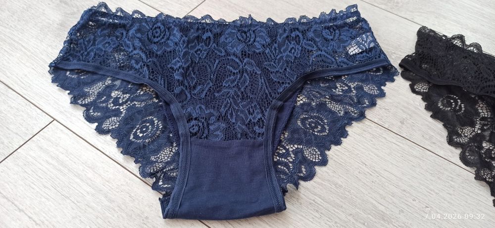 Majtki 3 sztuki XL koronkowe damskie nowe
