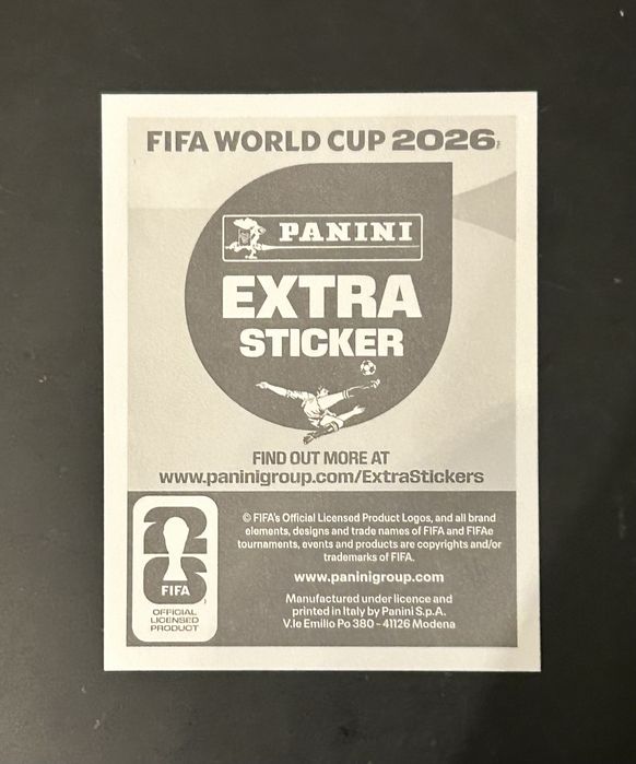 Fifa world cup 2026 EXTRA STICKER