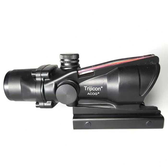 Тактичний приціл TRIJICON ACOG 4x32 з червоною підсвіткою / Тріджикон