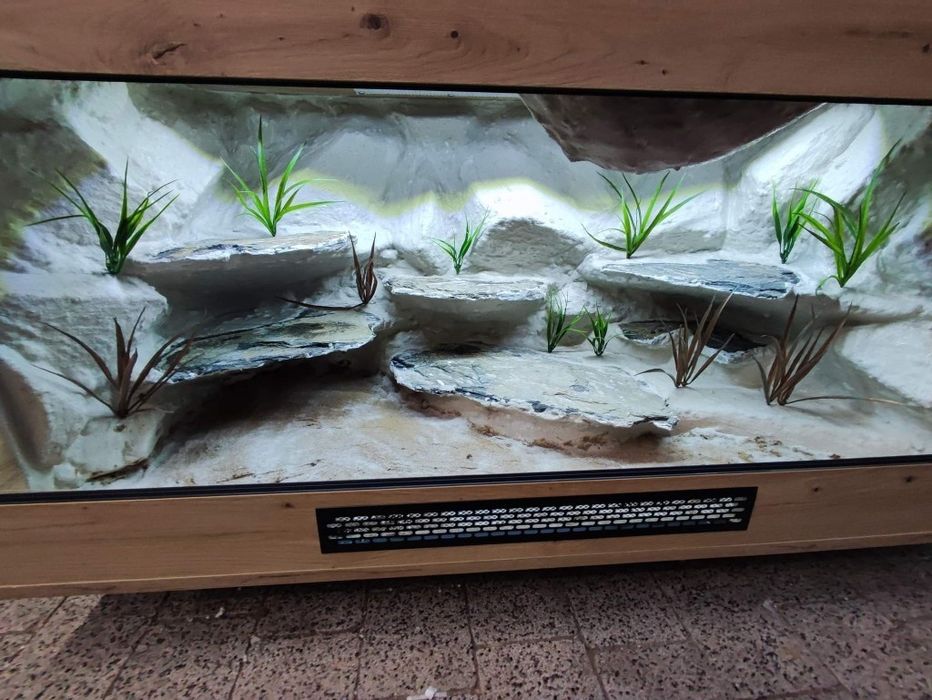 Terrarium 120x60x60 z płyty meblowej agama gekon jaszczurka KOŚCIAN
