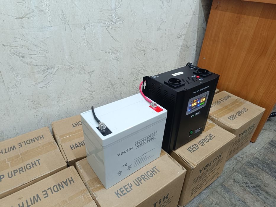 Комплект бесперебойного питания для котла Volt Polska 500wr + АКБ 55A