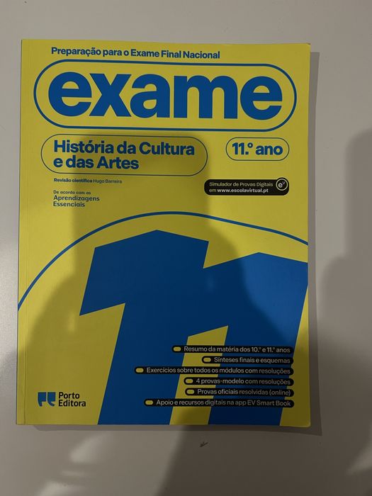 Livro de preparação para exame história e cultura das artes 11 ano