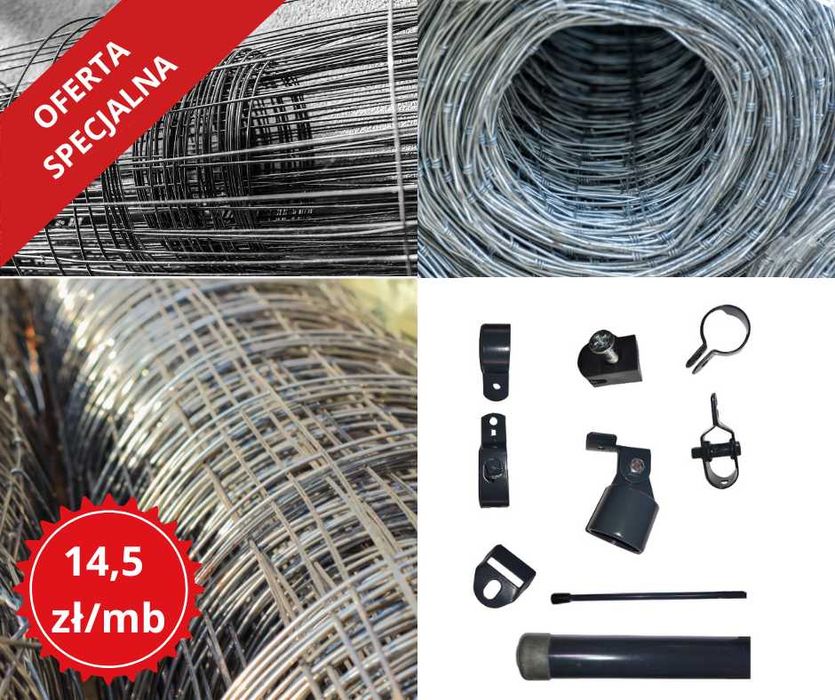 PROMOCJA! Ogrodzenie tymczasowe z siatki leśnej zagęszczonej 150/18/15