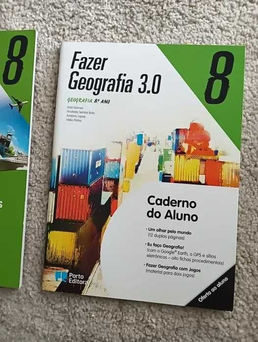 Fazer Geografia 3.0  8º ano	Caderno do aluno, guia do prof, etc