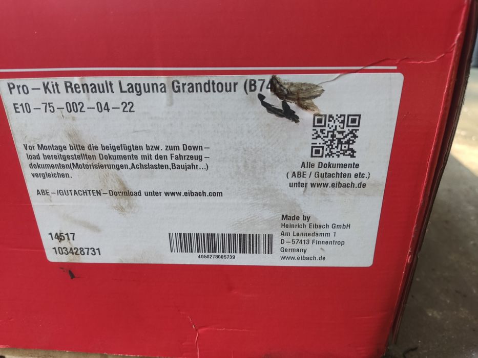 Molas de rebaixamento Eibach Pro kit Laguna 2