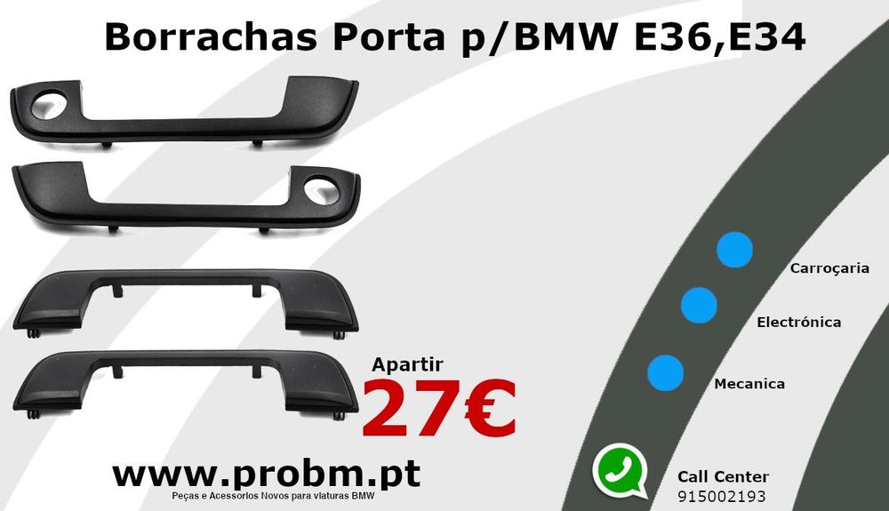 Borracha Puxador Porta BMW E36,E34,Z3