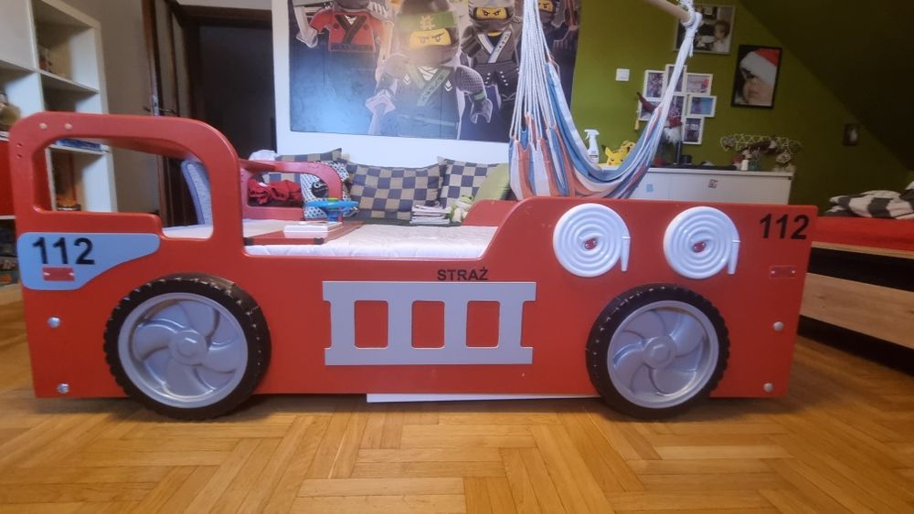 łóżko dla dziecka chłopca wóz strażacki używane Białystok/okolice