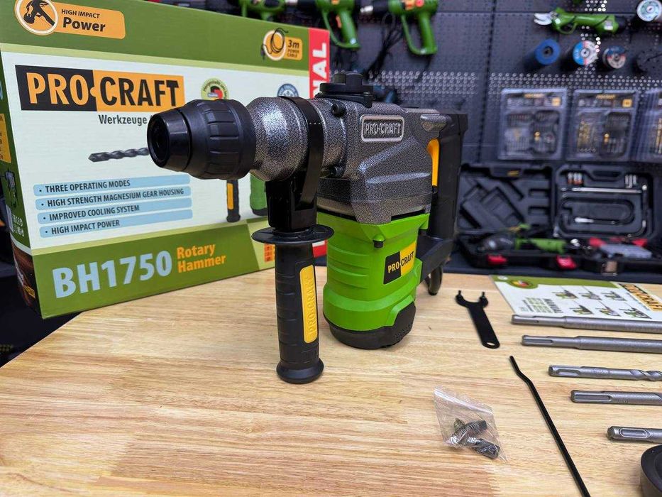 Легкий Перфоратор Прокрафт, 4.5 Дж большая мощность + Гарантия + кейс