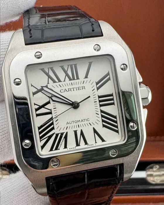 Часы наручные Cartier Santos Black Механика