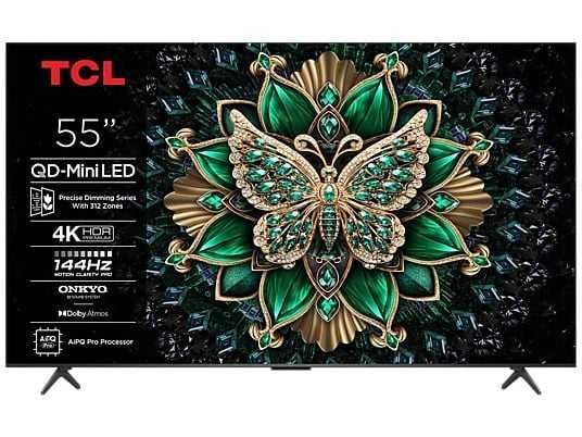 Nowy TV QD-Mini LED TCL 55Q6C 144Hz Google TV Dolby Vision IQ Atmos