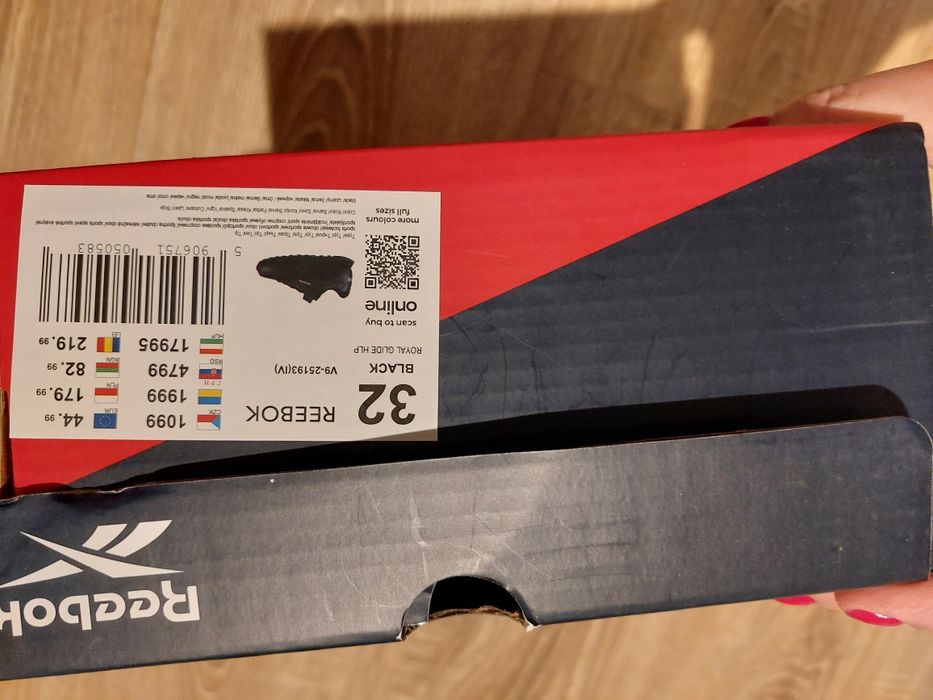 Obuwie sportowe Reebok rozmiar 32