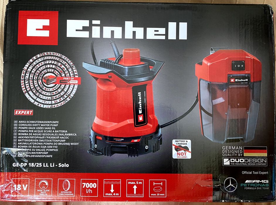 Bomba de água Einhell GE-DP 18/25 LL Li - Solo (Nova)