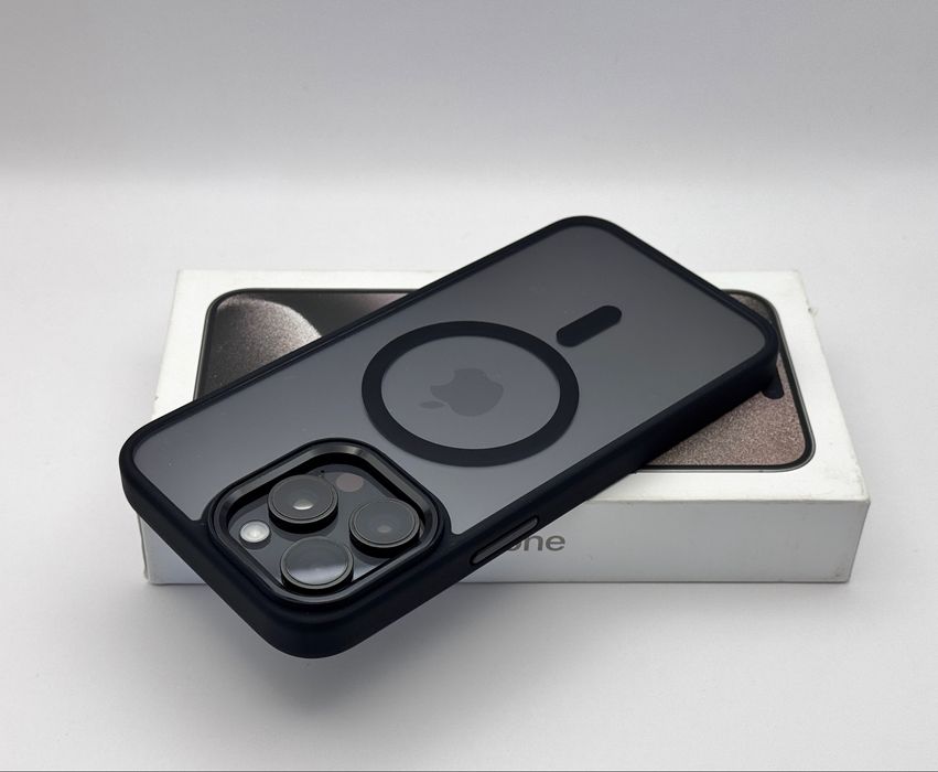 Чехол на IPhone 16 Pro Max Black MagSafe, 14 Pro Max Black, 13 Pro