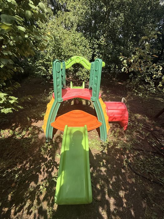 Little Tikes Super Małpi Gaj kolor 2w1 Plac Zabaw Zjeżdżalnia