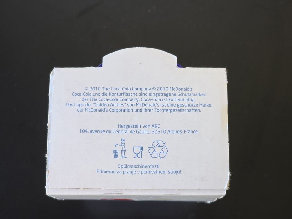Пошкоджене пакування! Склянка McDonald's Кока-Кола. 125 років компанії Сoca-Cola. Лімітована серія.