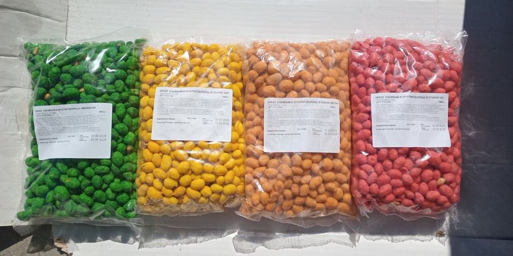 Снеки,кранч,арахис в ассортименте