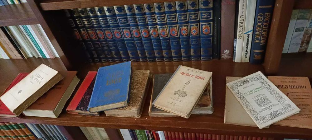 Biblioteca particular com 1080 livros com coleções raras