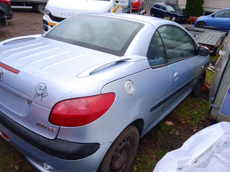 Na części Peugeot 206 CC Cabrio 2.0 16V lakier EYLC silnik RFN skrzynia klapa błotnik drzwi