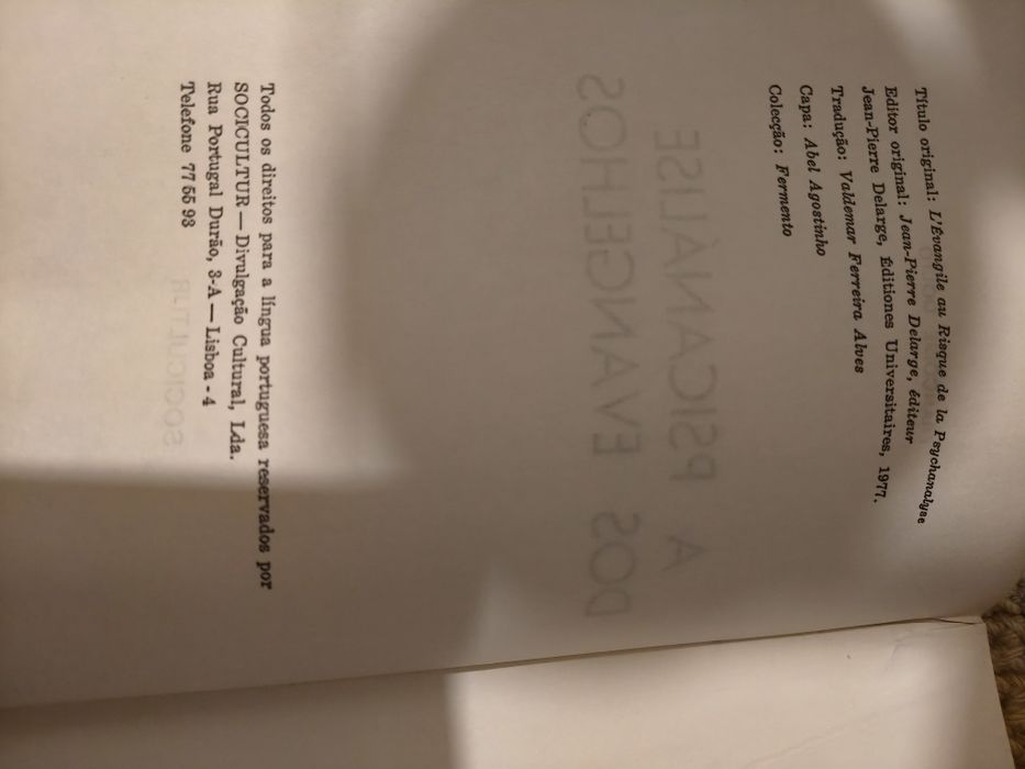 Livro A Psicanálise dos Evangelhos - Françoise Dolto (Esgotado)