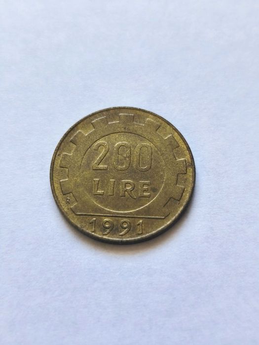 Stara Moneta 200 Lire 1991r