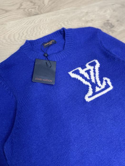 Преміум стиль! Светр Louis Vuitton синій — додай яскравості у свій гардероб