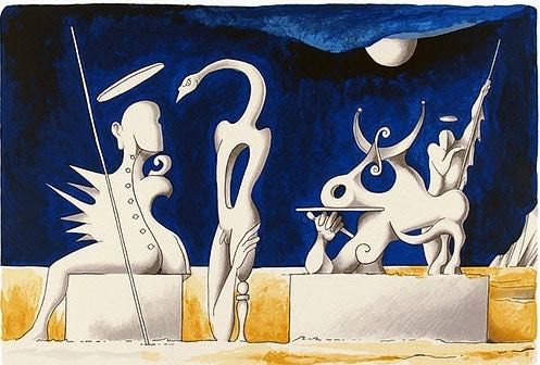 Quadro -"Paisagem", Pedro Olaio (1903/1997)