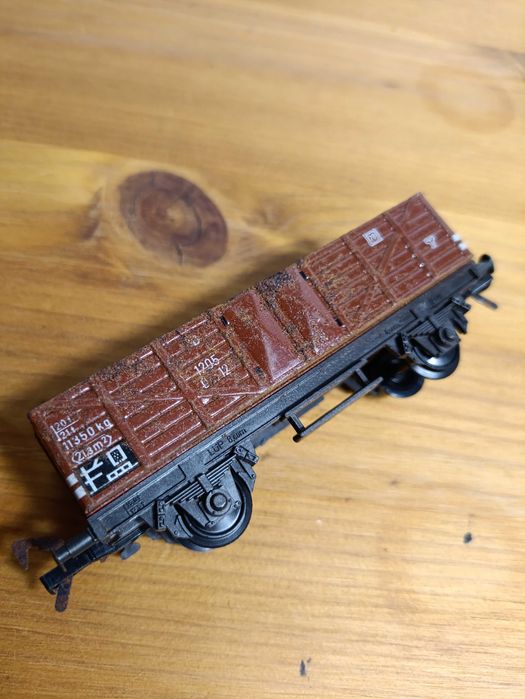 Wagon węglowy fleischmann metalowy kolej kolekcjonerski