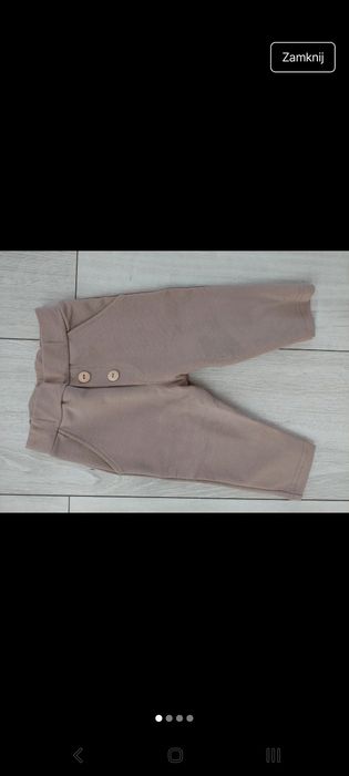 Nowe spodnie chłopięce r.74