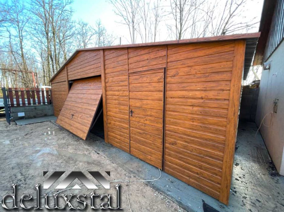 Garaze blaszane garaz poziom profil 9x6,9x5