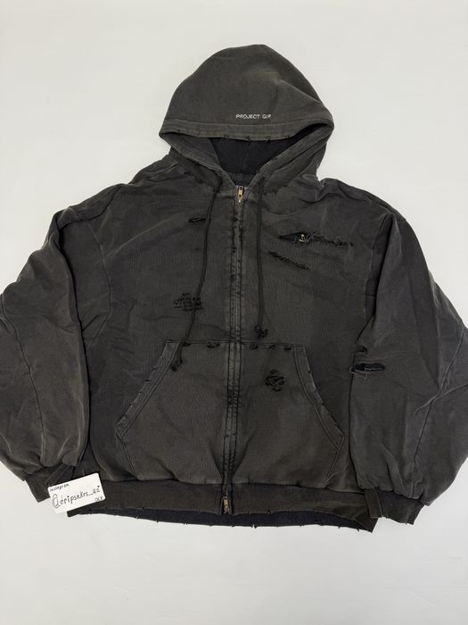 зип худи Grailz project G/R destress