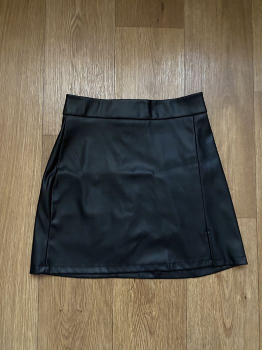 эко-кожаная юбка
