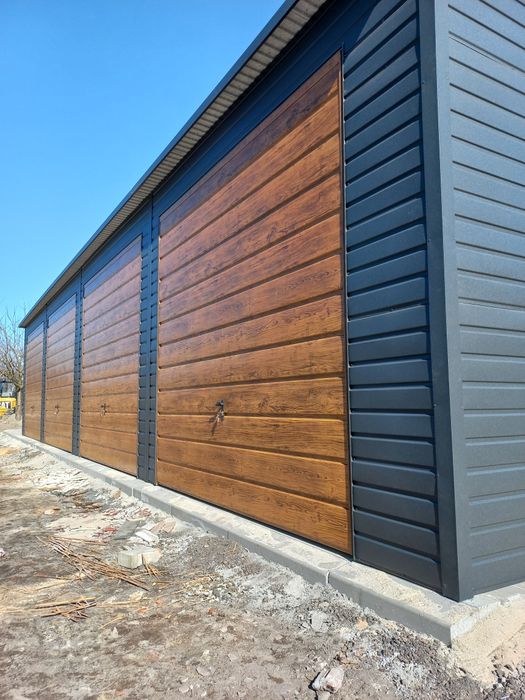 Garaż blaszany blaszak nowoczesny wygląd profil zamknięty