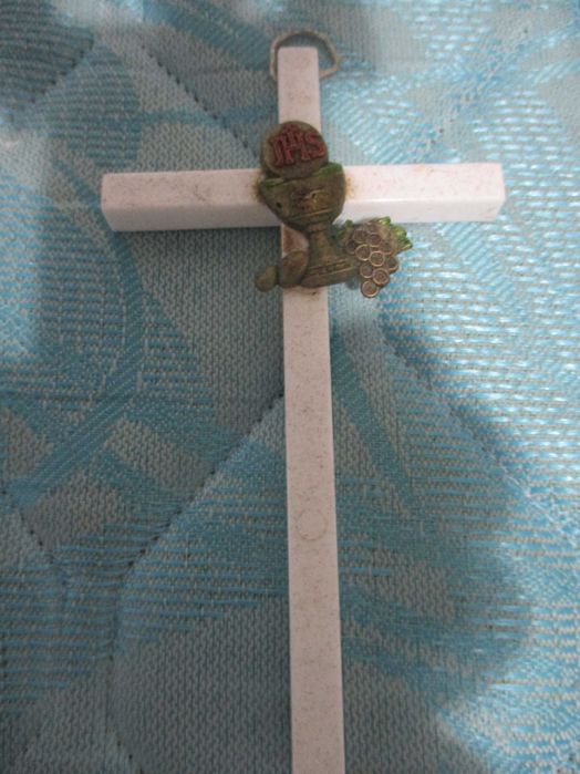 cruz vintage com calice 15cm