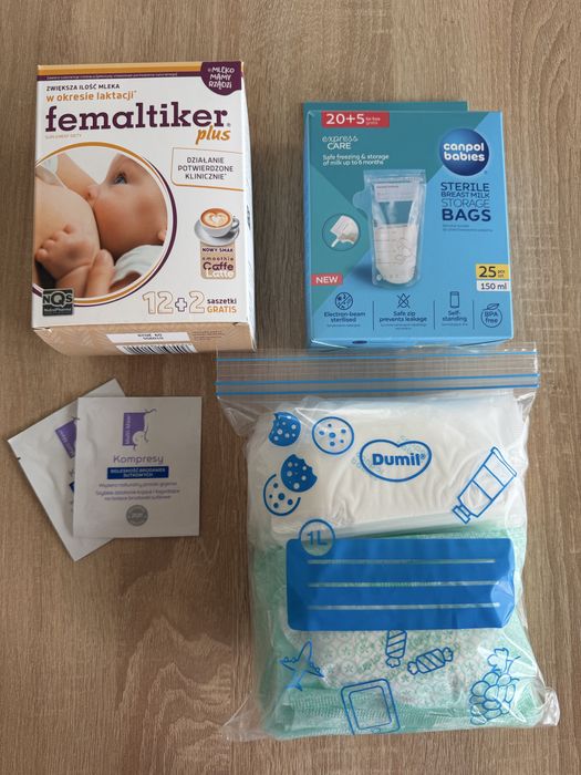 Femaltiker, wkladki laktacyjne, woreczki na pokarm, kompresy Multi-Mam