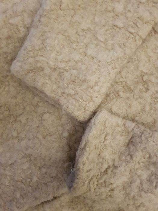 WEŁNIANY  przejściowy  lekki wiosenny płaszcz oversize  narzutka M 38