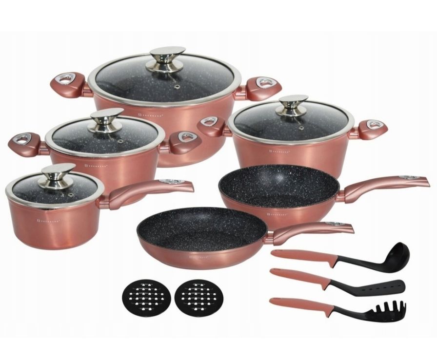 Na Lewara Zestaw garnków granitowych Edenberg 15 el EB5625