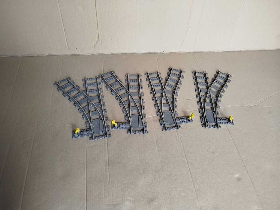 Lego Tory 9 Volt zwrotnice 4 szt.