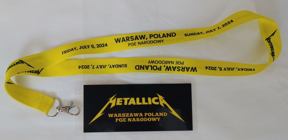Metallica- Bilet Pamiątkowy+Smycz+Magnes