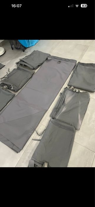 Cortinas + cobertura para pergula santorini 3x4