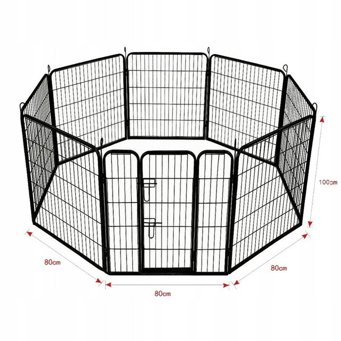 Kojec Psów Zagroda Wybieg Klatka Bramka 80x100