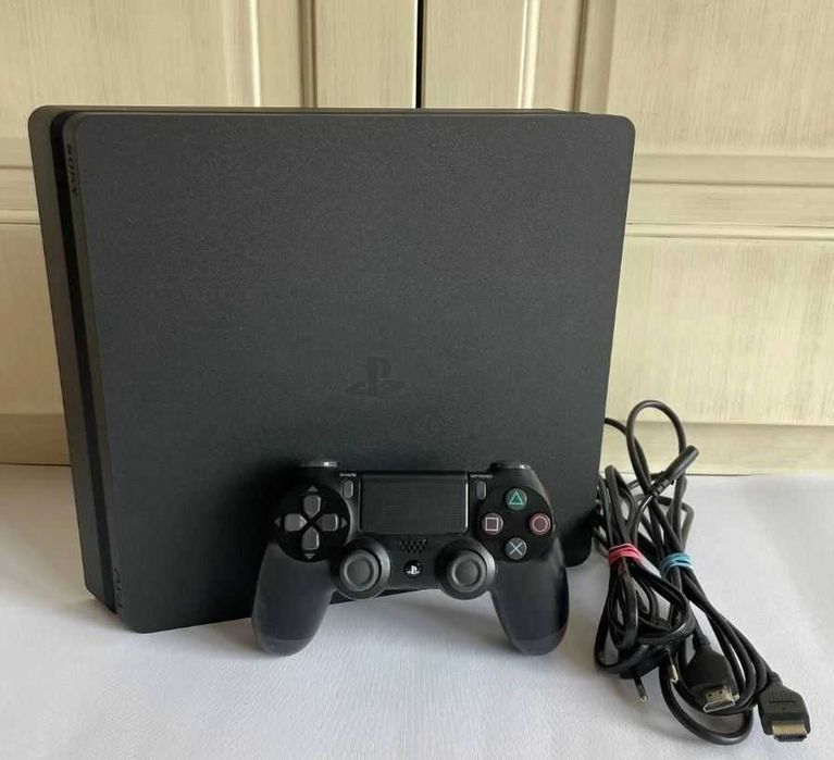 Playstation 4 Slim 500GB Preto + Comando PS Original DualShock 4