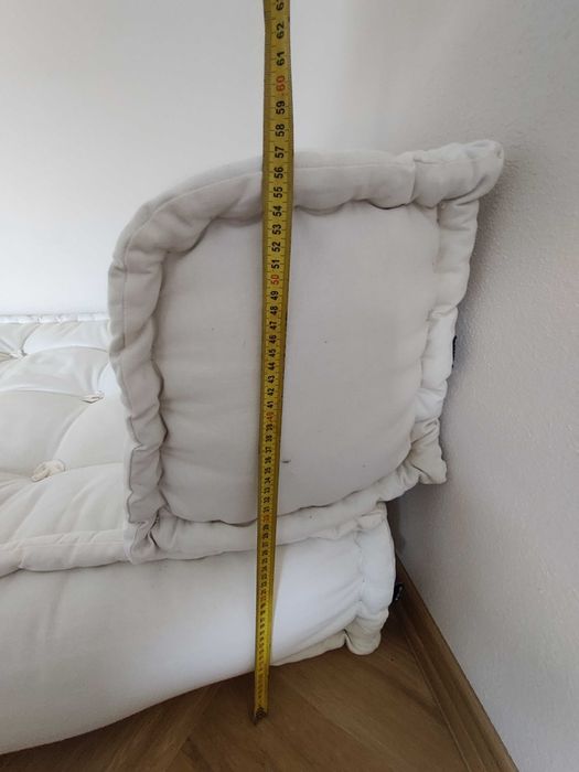 Sofa modułowa Yebel SKLUM, bawełna, 100x100cm, kremowa, bardzo wygodna