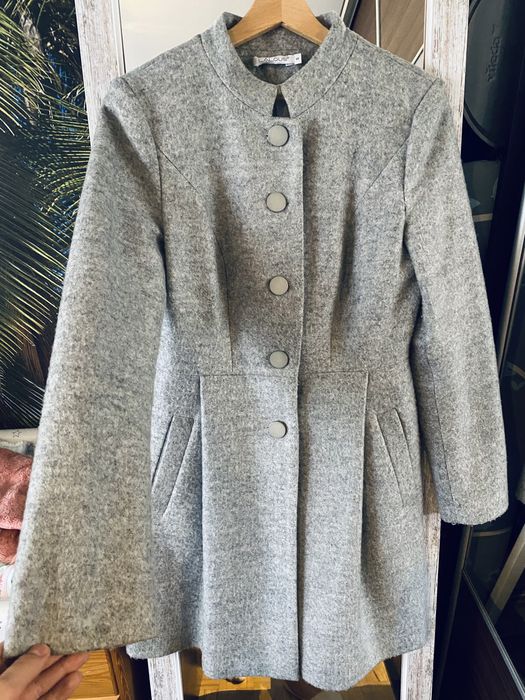 Elegancki Welniany plaszcz
