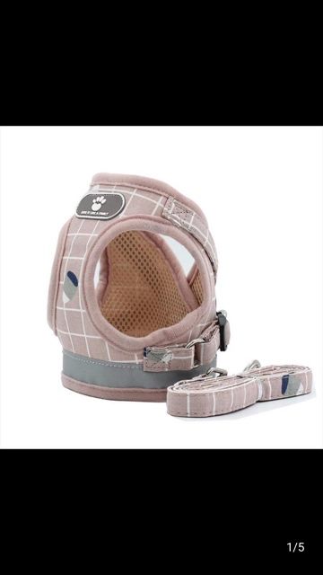 Arnês para cães ,gatos anti puxoēs peitoral ajustável