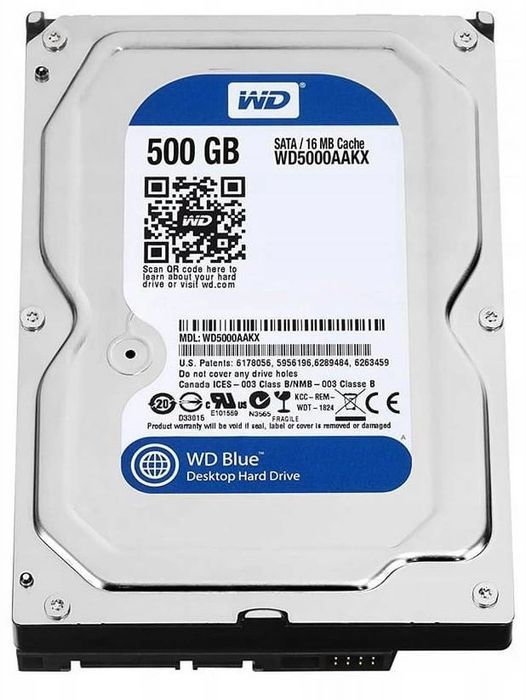 Dysk Twardy Western Digital Wd Blue Wd5000Aakx 500Gb Sata 3,5" (U)
