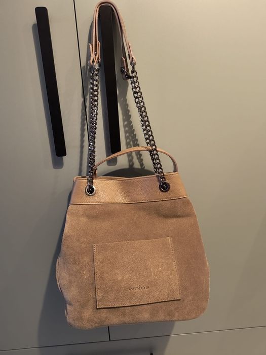 Torebka WOJAS skóra welurowa. NÓWKA.